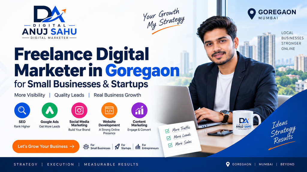 Digital Anuj Sahu: Freelance Digital Marketer in Goregaon for Small Businesses & Startups