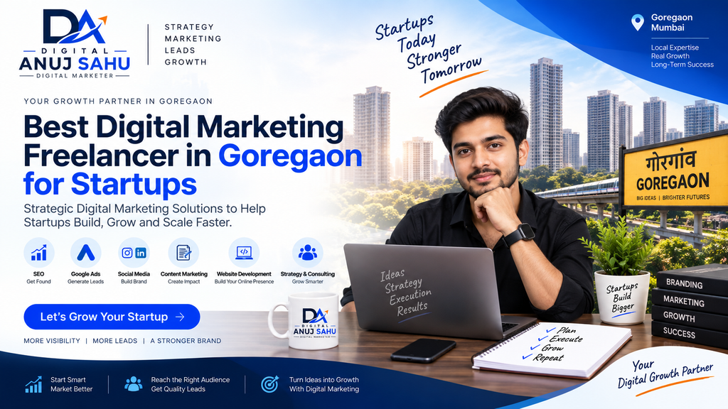 Digital Anuj Sahu: Best Digital Marketing Freelancer in Goregaon for Startups