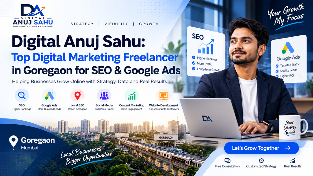Digital Anuj Sahu: Top Digital Marketing Freelancer in Goregaon for SEO & Google Ads