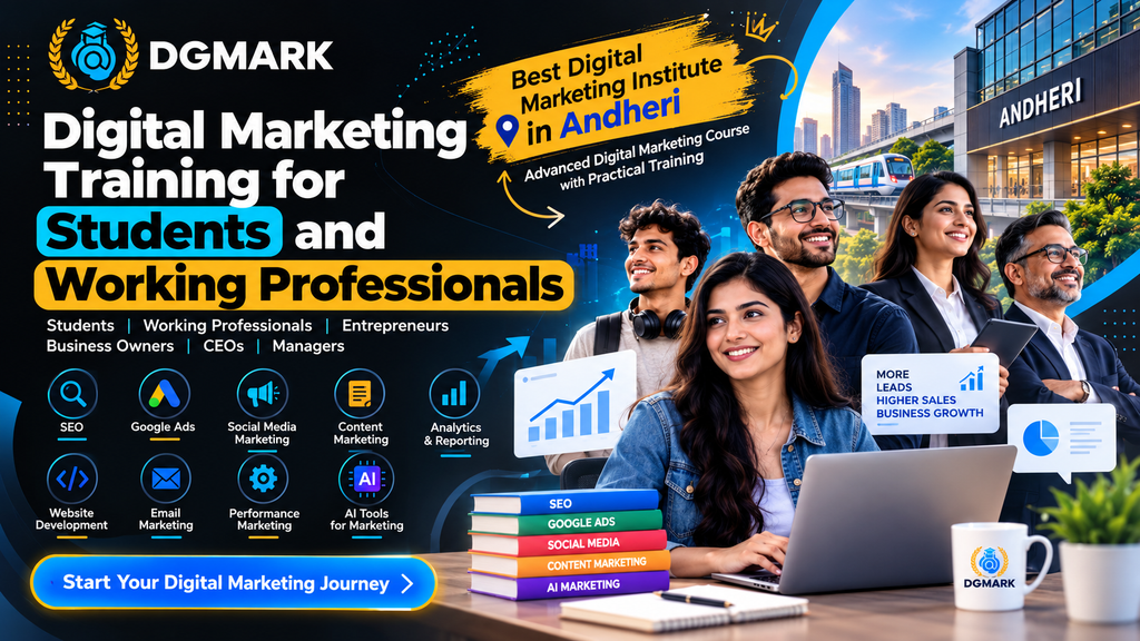 DG Mark Institute: Digital Marketing Training for Students and Working Professionals